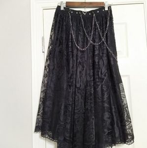 Black lace skirt, Punk Rave, Kill Star, Hot Topic